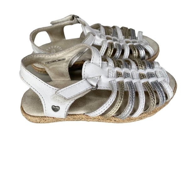 UGG GRETEL Sandals Leather Ankle Strap Open Toe Toddler Girl 10 F16017L - Picture 3 of 7